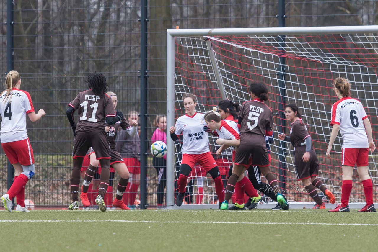 Bild 393 - B-Juniorinnen Walddoerfer - St.Pauli : Ergebnis: 4:1